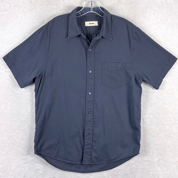 Buck Mason Other - Buck Mason Shirt Mens L Draped Twill One Pocket Blue Preppy Classic Huckberry